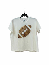 Queen of Sparkles White and Brown Size S Shirt