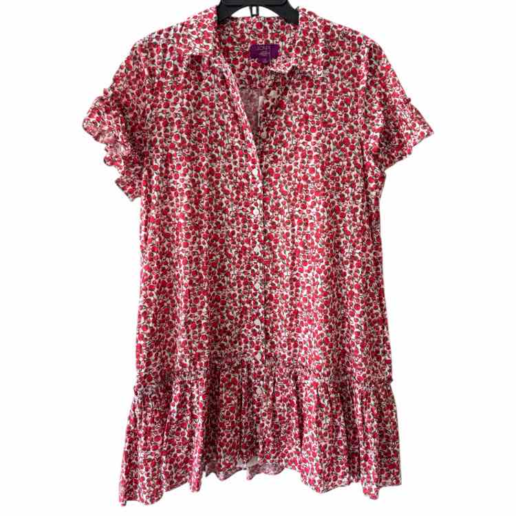 J Crew Red and white Size M Dress
