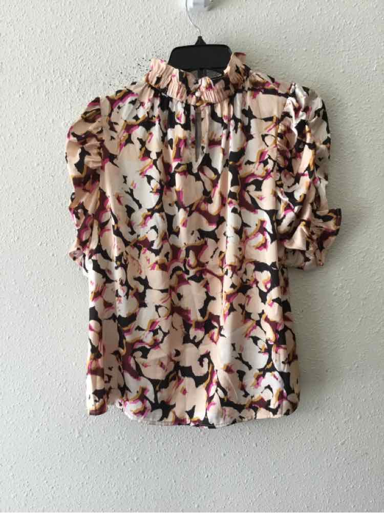 thml Cream and Black Size S Shirt