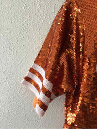 Francescas Orange and White Size S Dress