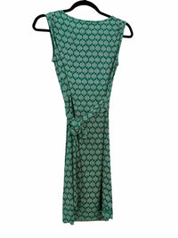 diane von furstenberg Green and White Size 0 Dress