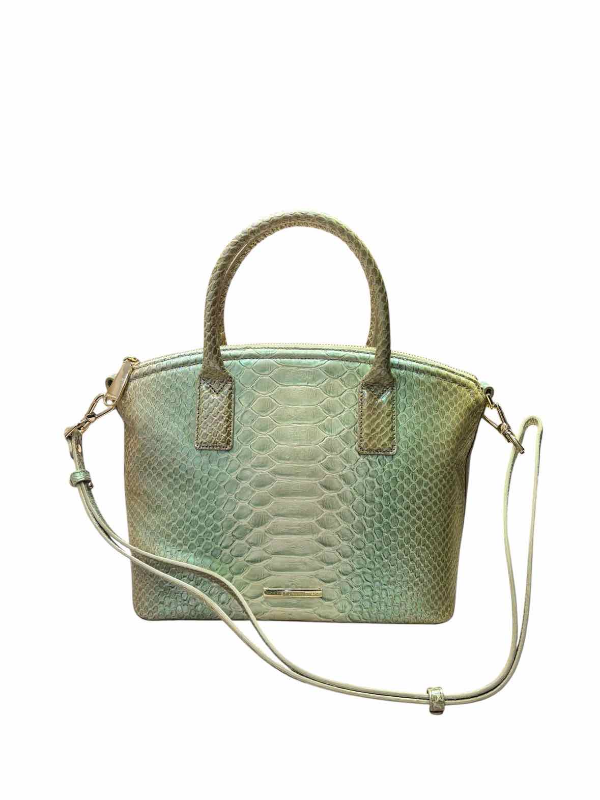Brahmin Satchel Irridescent Ivory Handbag