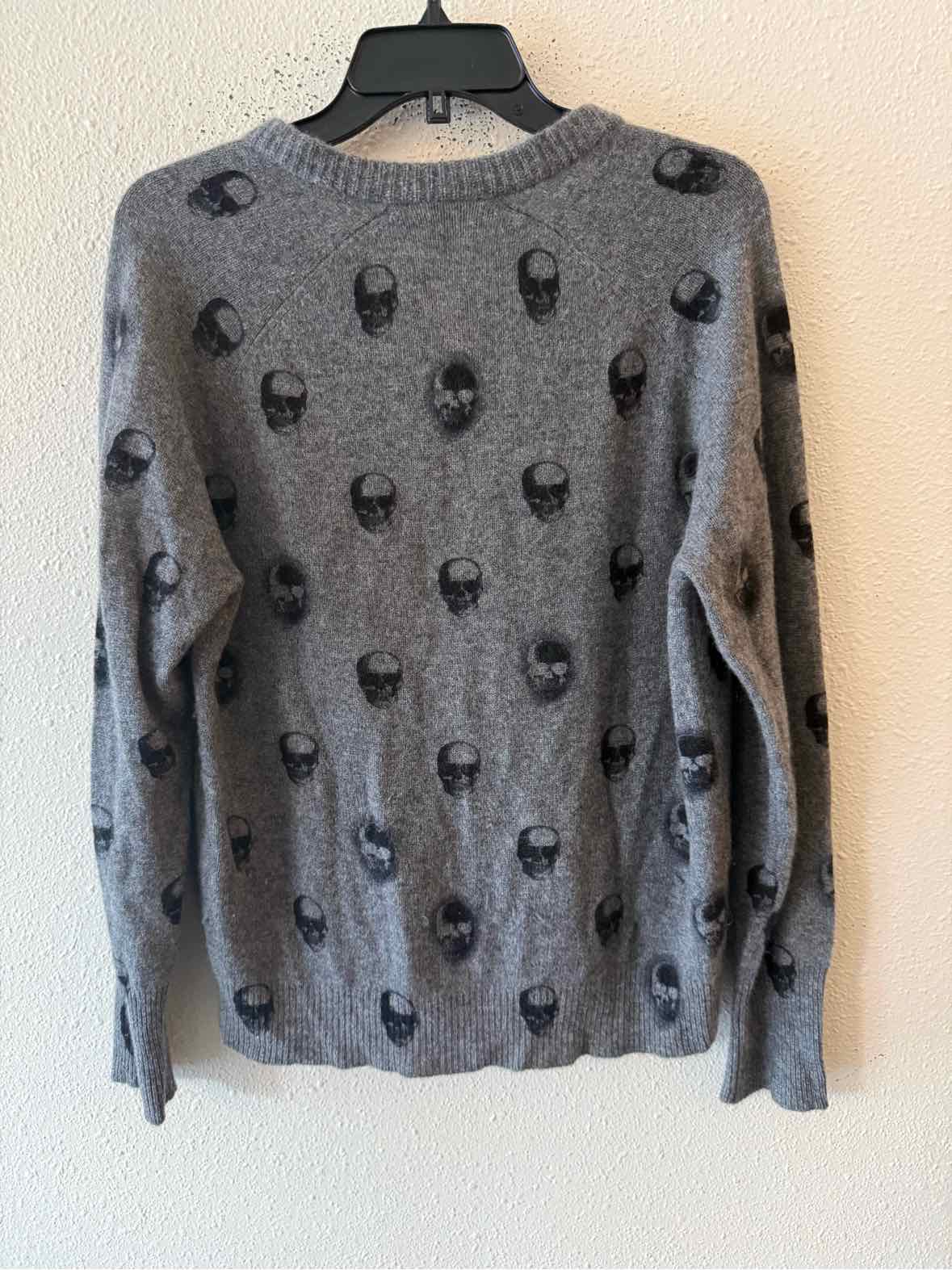 Skull Cashmere Grey and Black Size S Sweater