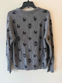 Skull Cashmere Grey and Black Size S Sweater