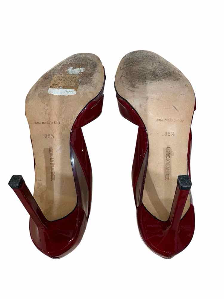 Manolo Blahnik Red Size 38.5 Shoes