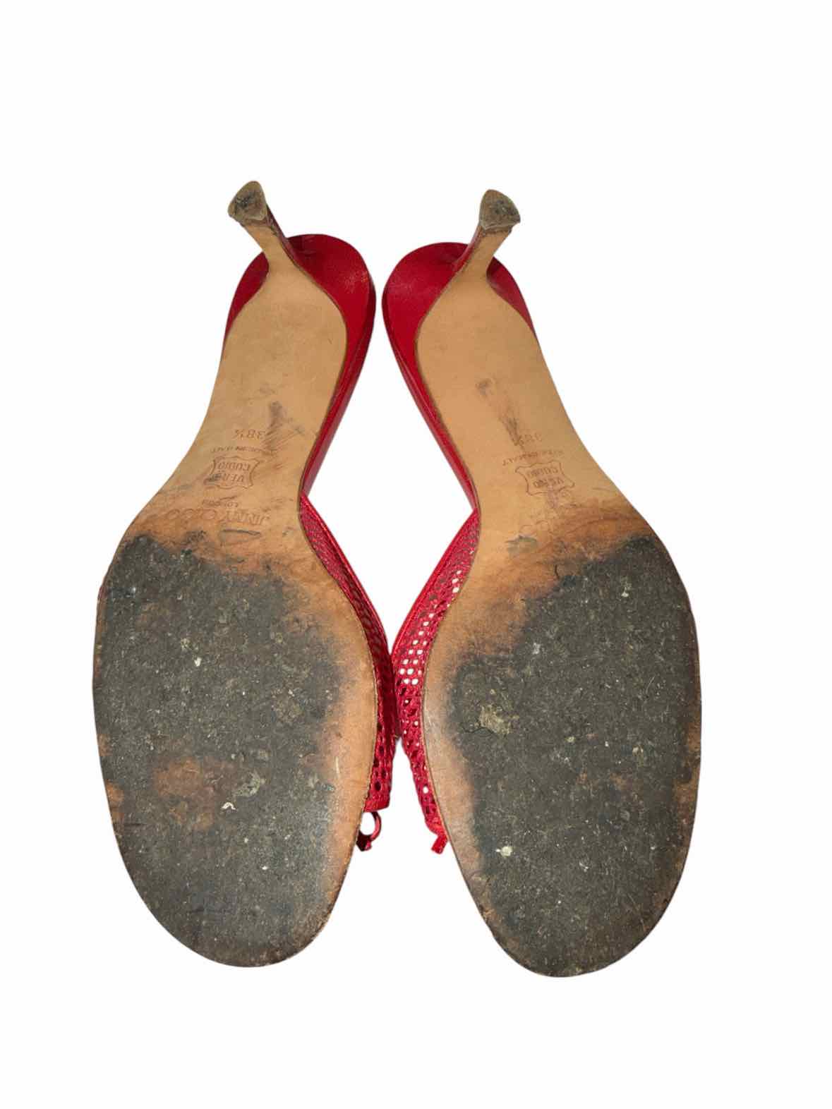 Jimmy Choo Red Size 38 1/2 Shoes
