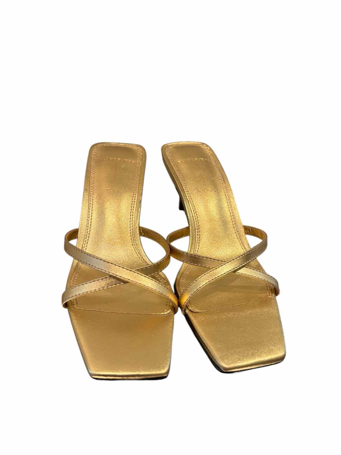 Black Suede metallic gold Size 35 Shoes