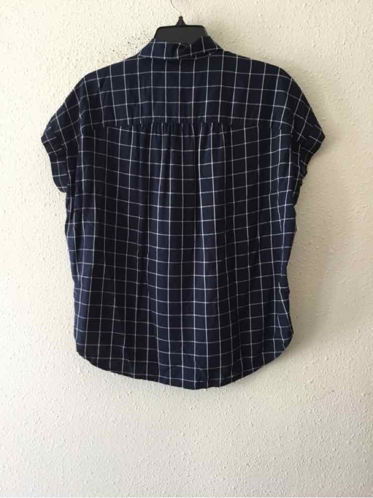 Madewell Navy and White Size XS Shirt