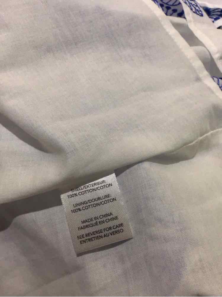 Milly White and Blue Size 2 Dress