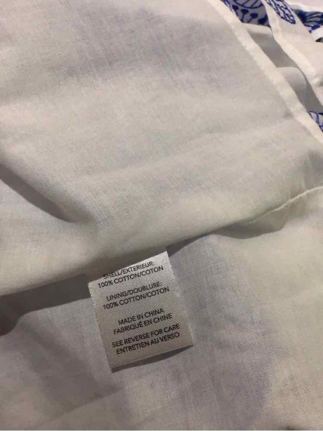 Milly White and Blue Size 2 Dress