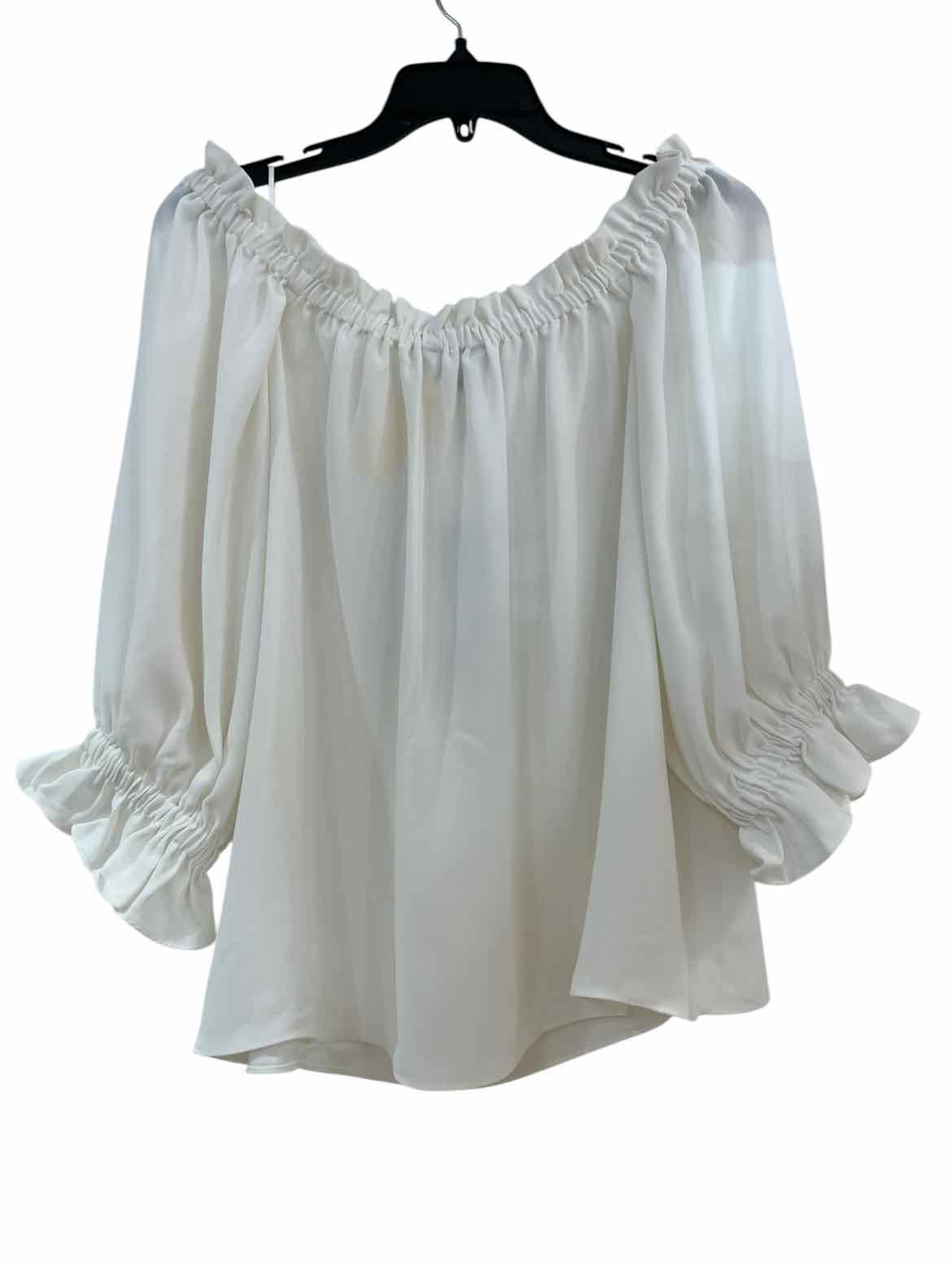Trina Turk White Size L Shirt