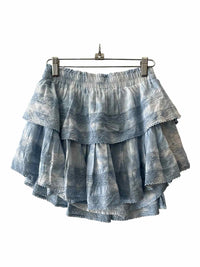 Love Shack Fancy Blue and White Size XS Skirt