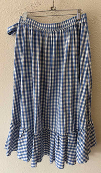 J Crew Factory Blue and White Size S Skirt