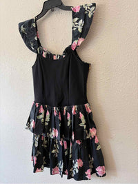 LoveShackFancy Black Multi Size 6 Dress