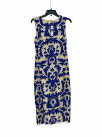 alice + olivia Tan and Royal Blue Size 4 Dress