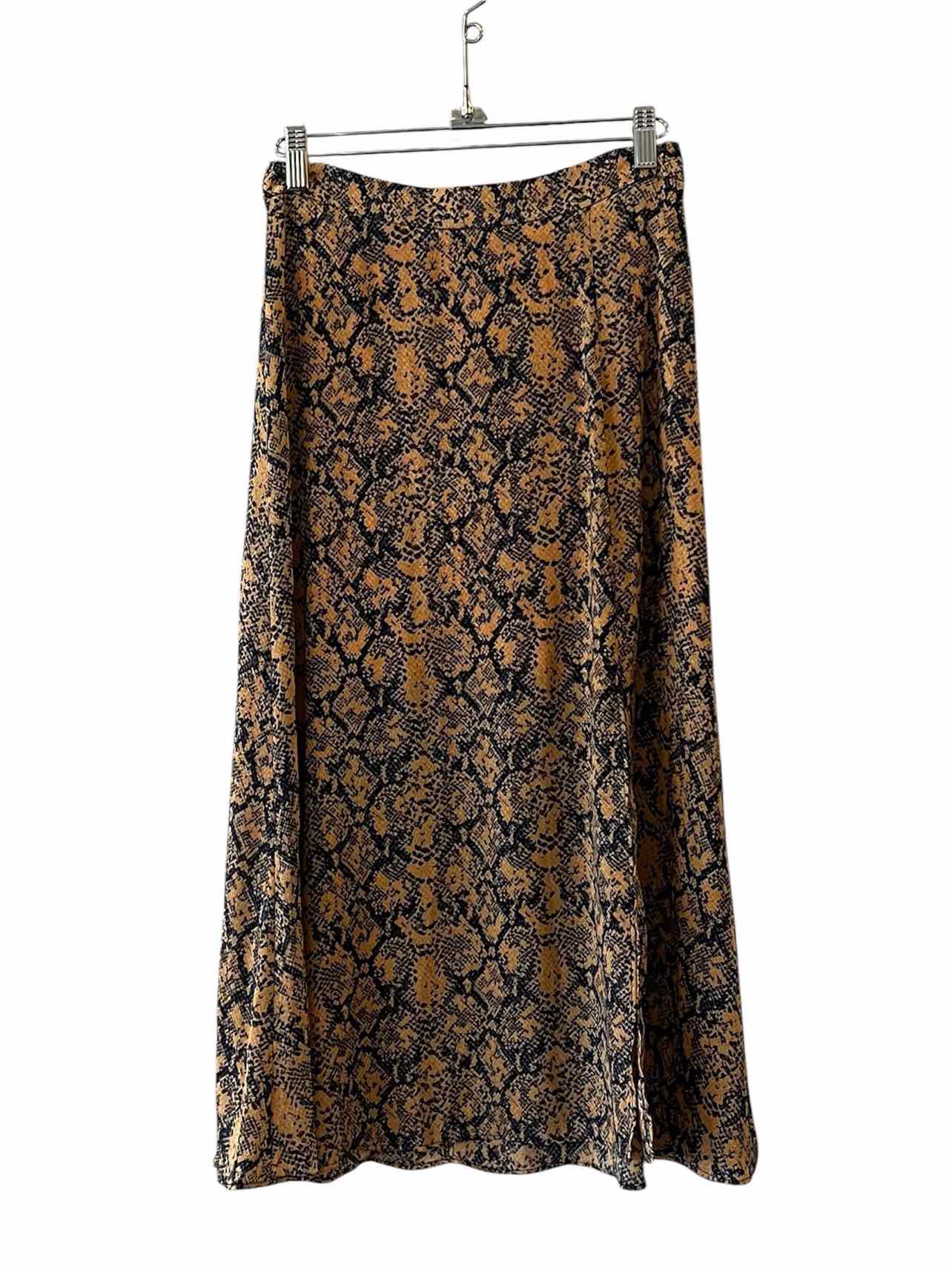 BCBGMax Azria Orange and Navy Size 0 Skirt