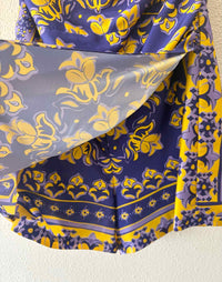 Lavender Brown purple and yellow Size M Romper