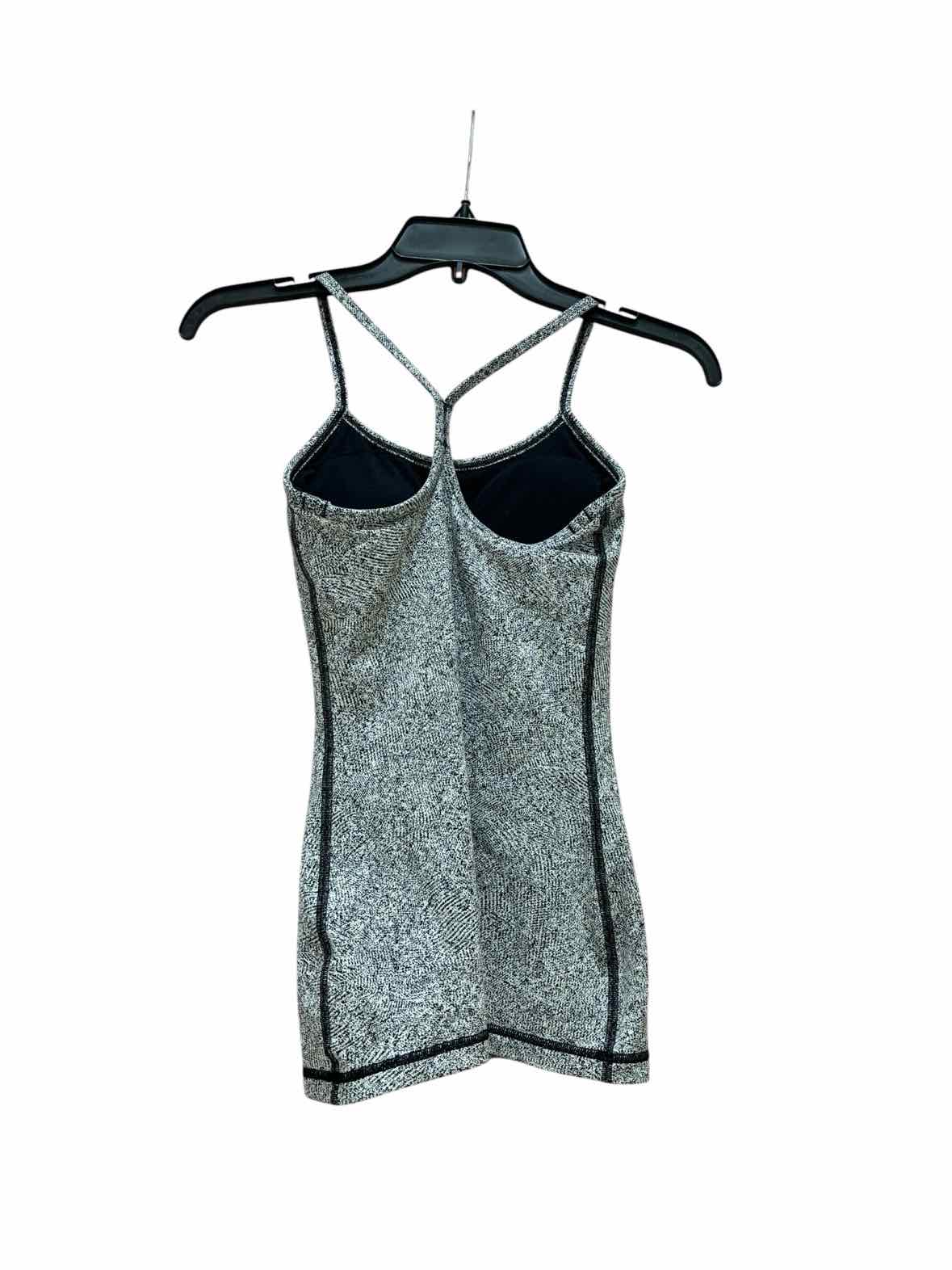 Lululemon Black and white Size 2 Tank Top