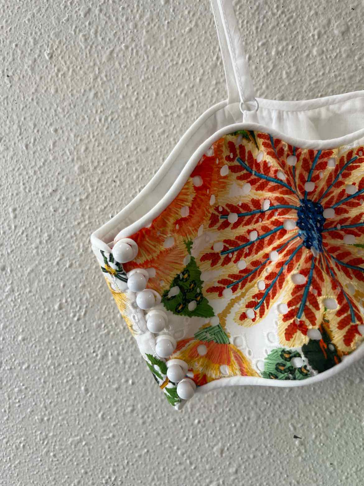 farm rio White Multi Size S Bustier