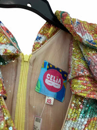 Celia B Yellow Multi Size XS Dress