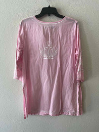 Gretchen Scott Light Pink and White Size M Tunic