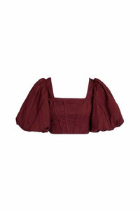 Aje. Burgandy Size AU10/US6 Shirt