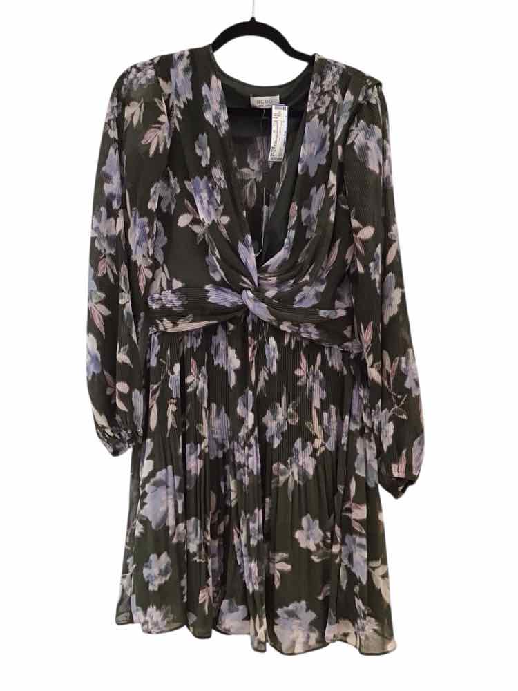 BCBG Green and Purple Size M Dress