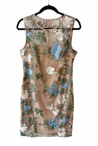 Calvin Klein Nude & Blue Size No Label Dress