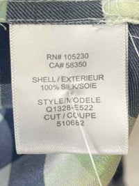 Equipment Blue and Green Size M Shirt