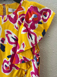 CROSBY by mollie burch Yellow and PInk Size XS Dress