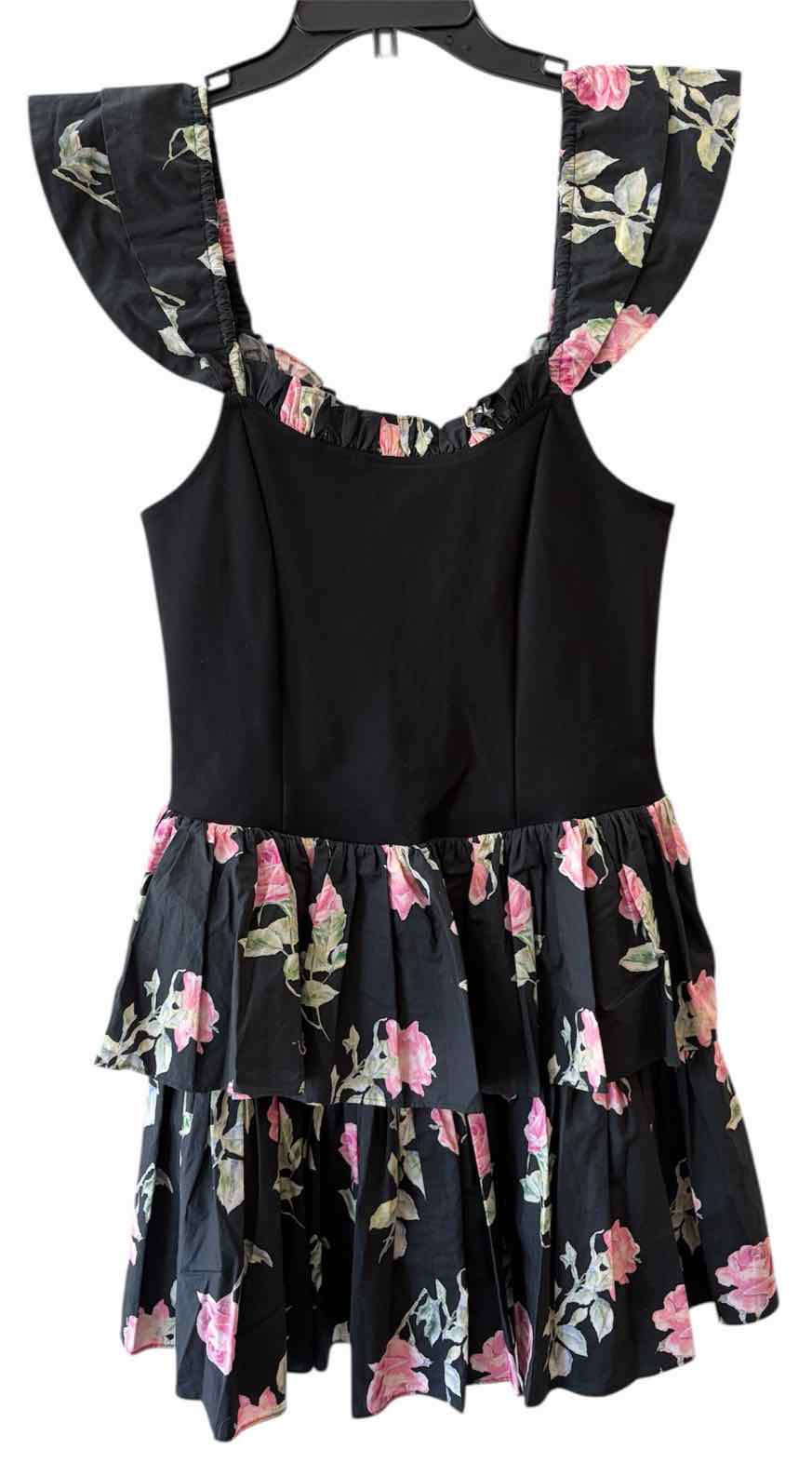 LoveShackFancy Black Multi Size 6 Dress