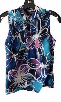 Jones New York Blue Multi Size PM Shirt