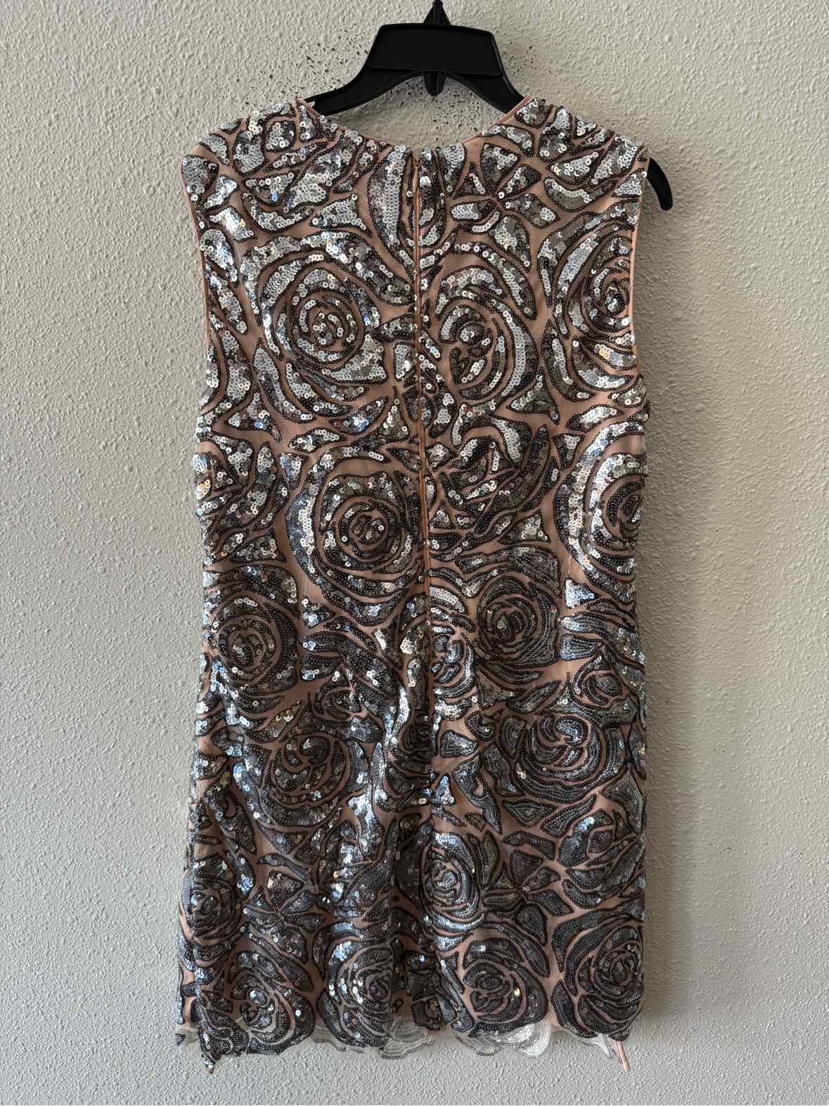 Milly Nude and Silver Size 8 Dress