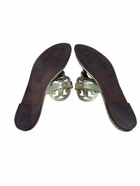 Tory Burch White Gold Size 6 1/2 Sandals