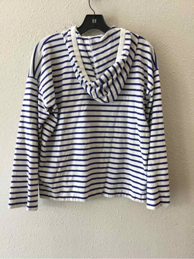 J Crew white and blue multi Size M Sweater