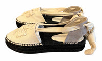 Tory Burch Natural and Black Size 9.5 Shoes