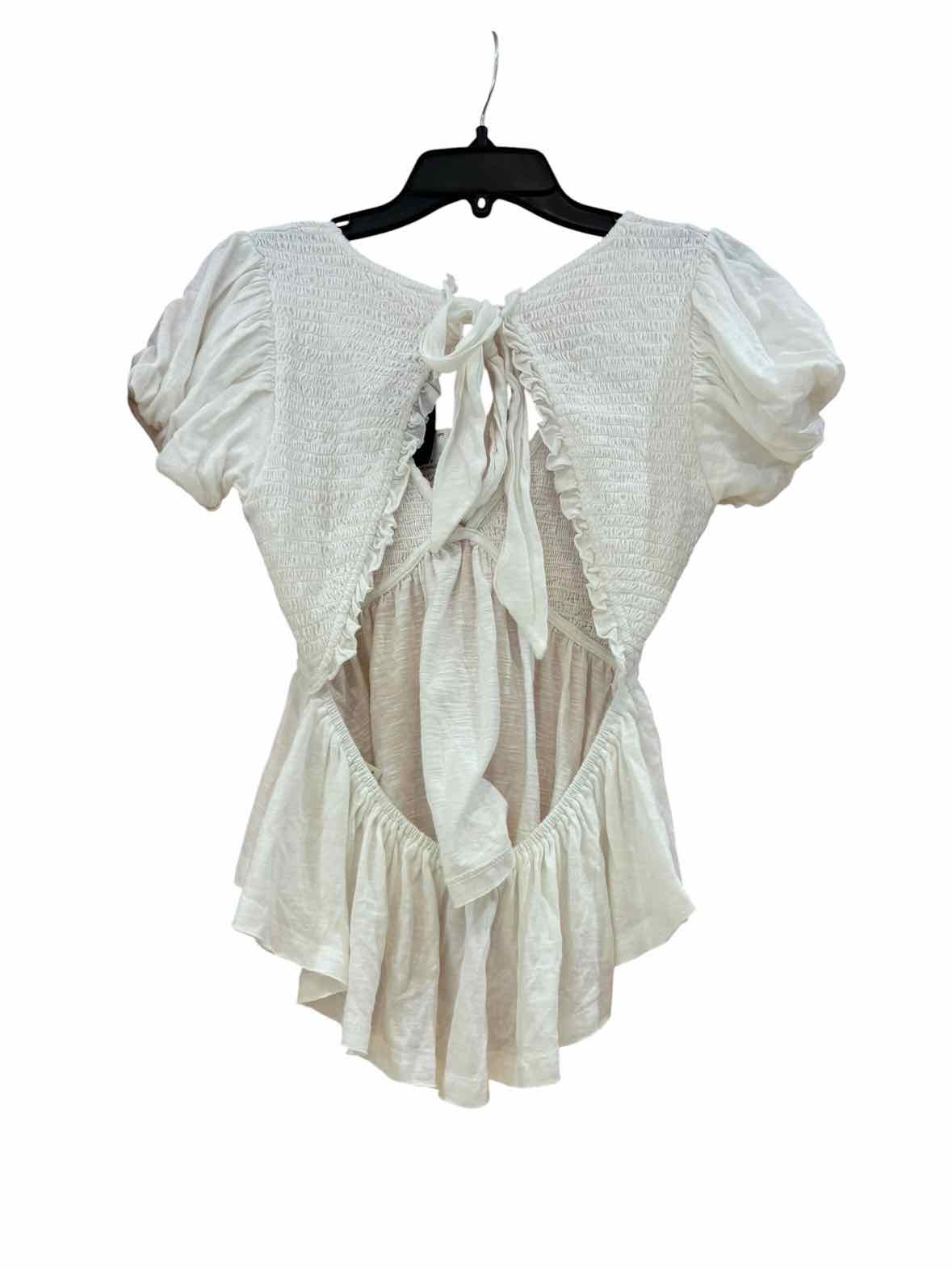 Free People White Size S Blouse