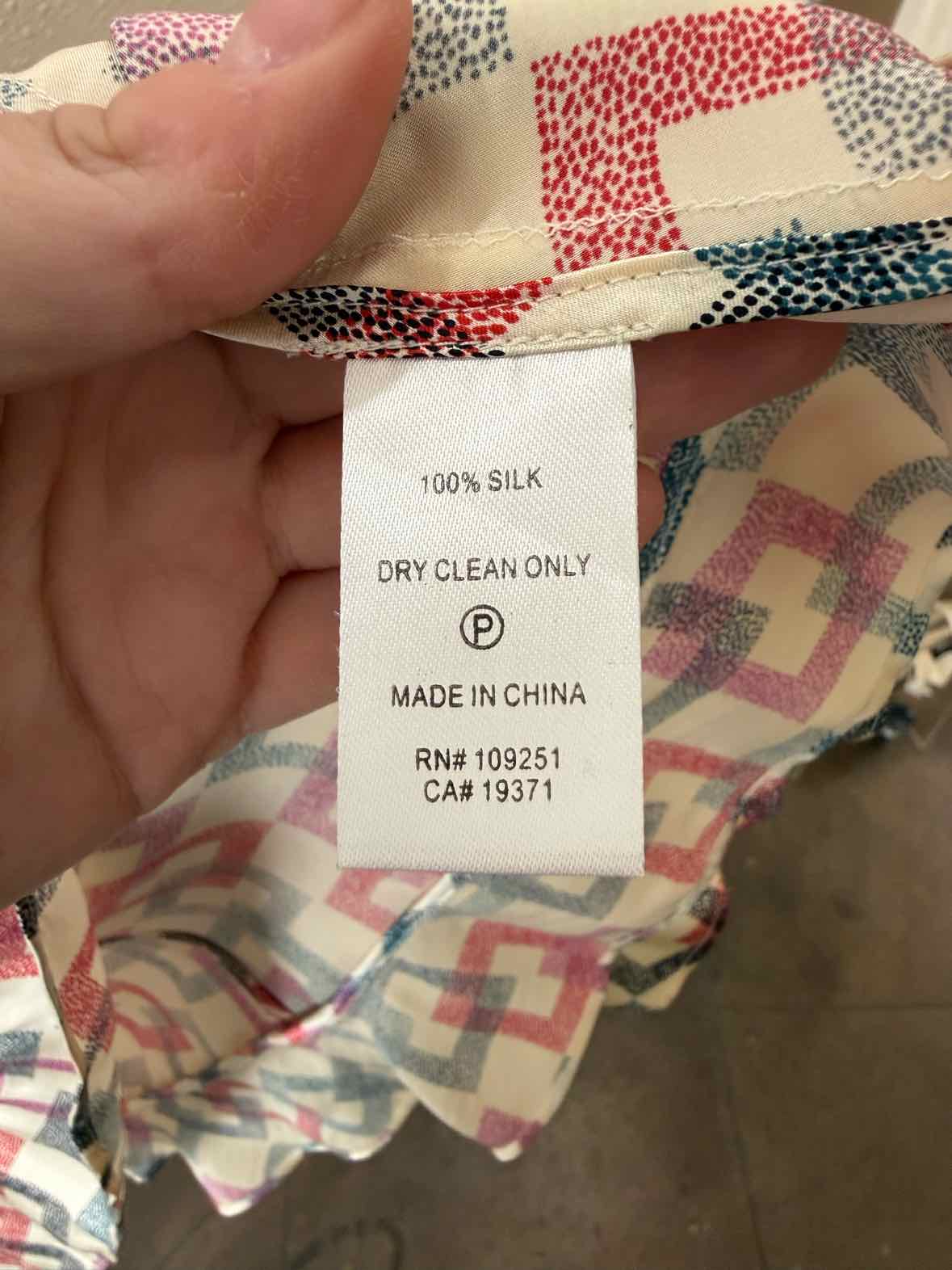 Trovata Cream Multi Size S Dress