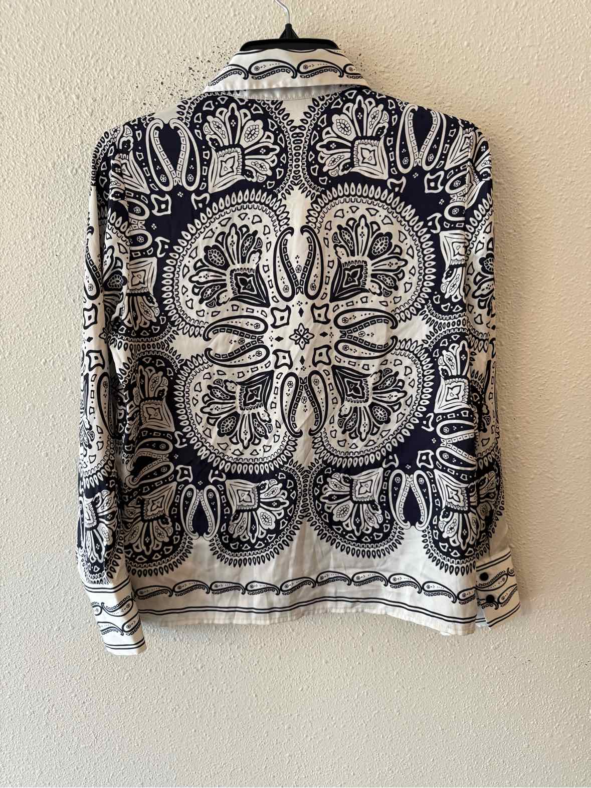 Rachel Zoe Navy and White Size XS Shirt