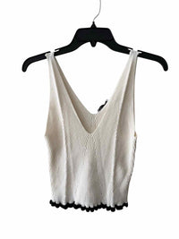 Zara Cream and Black Size S Shirt