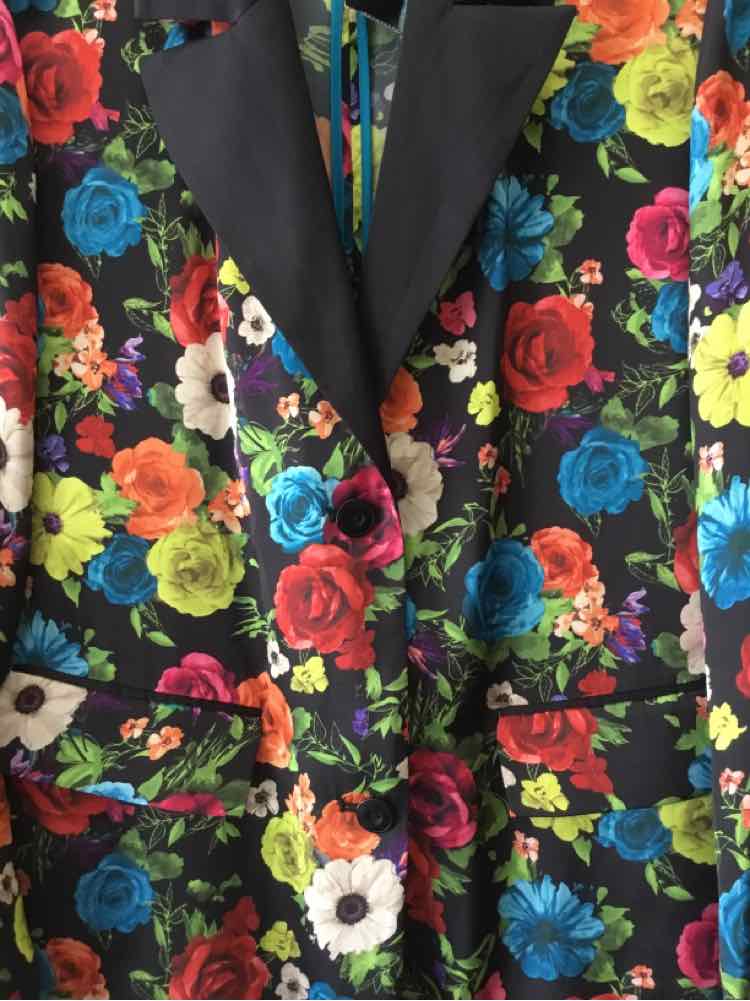 alice + olivia Black Multi Size S Blazer