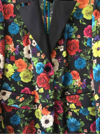 alice + olivia Black Multi Size S Blazer