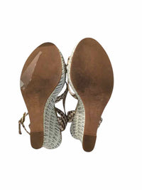 Love Moschino Gold & Aqua Size 40 Shoes