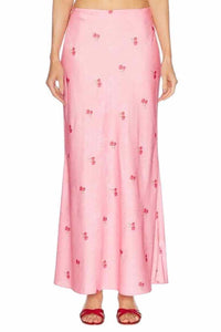 Love Shack Fancy Cherry Pink Size XL Skirt