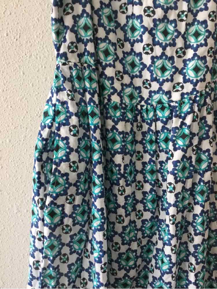 Lucky Brand White and Blue Size S Dress