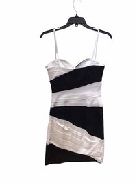 BCBG MAXAZRIA Black and white Size 4 Dress