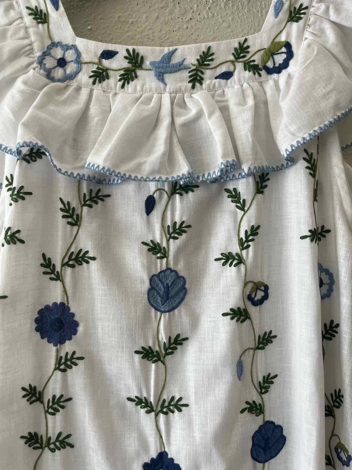 Mi Golondrina White Multi Size S Dress