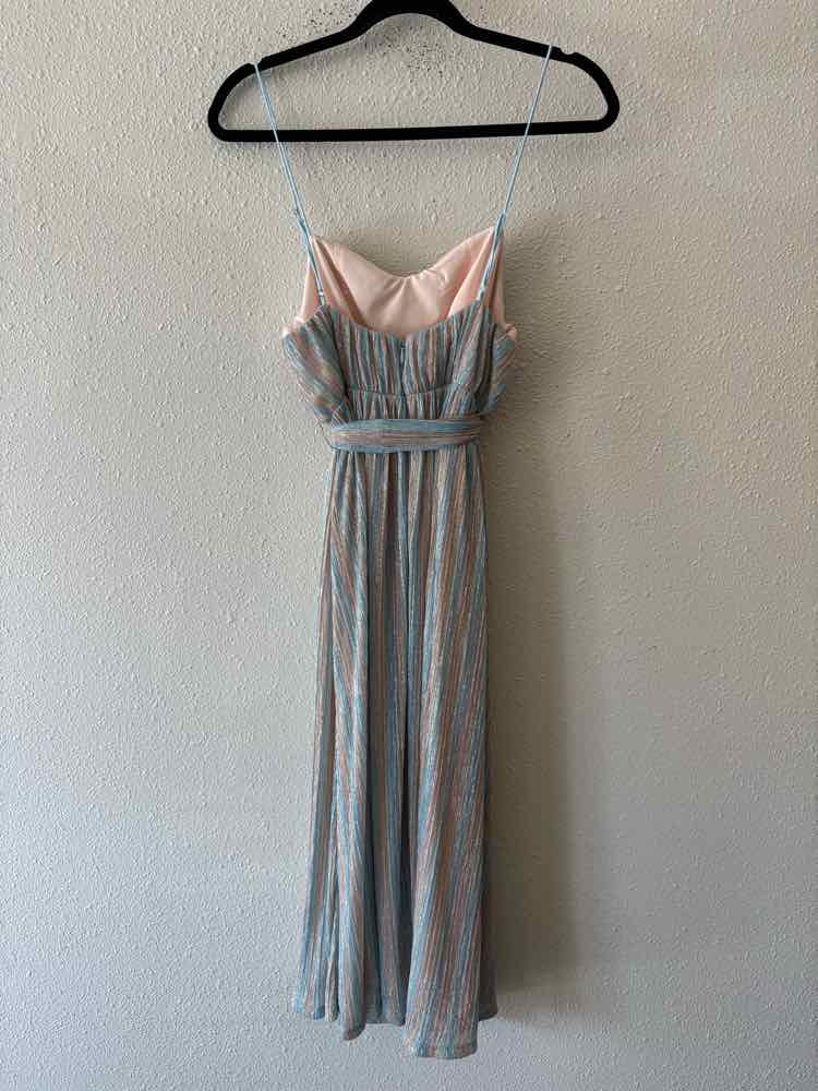 Mestiza Blue and Beige Size 8 Dress