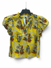 ULLA JOHNSON Yellow Multi Size 8 Shirt