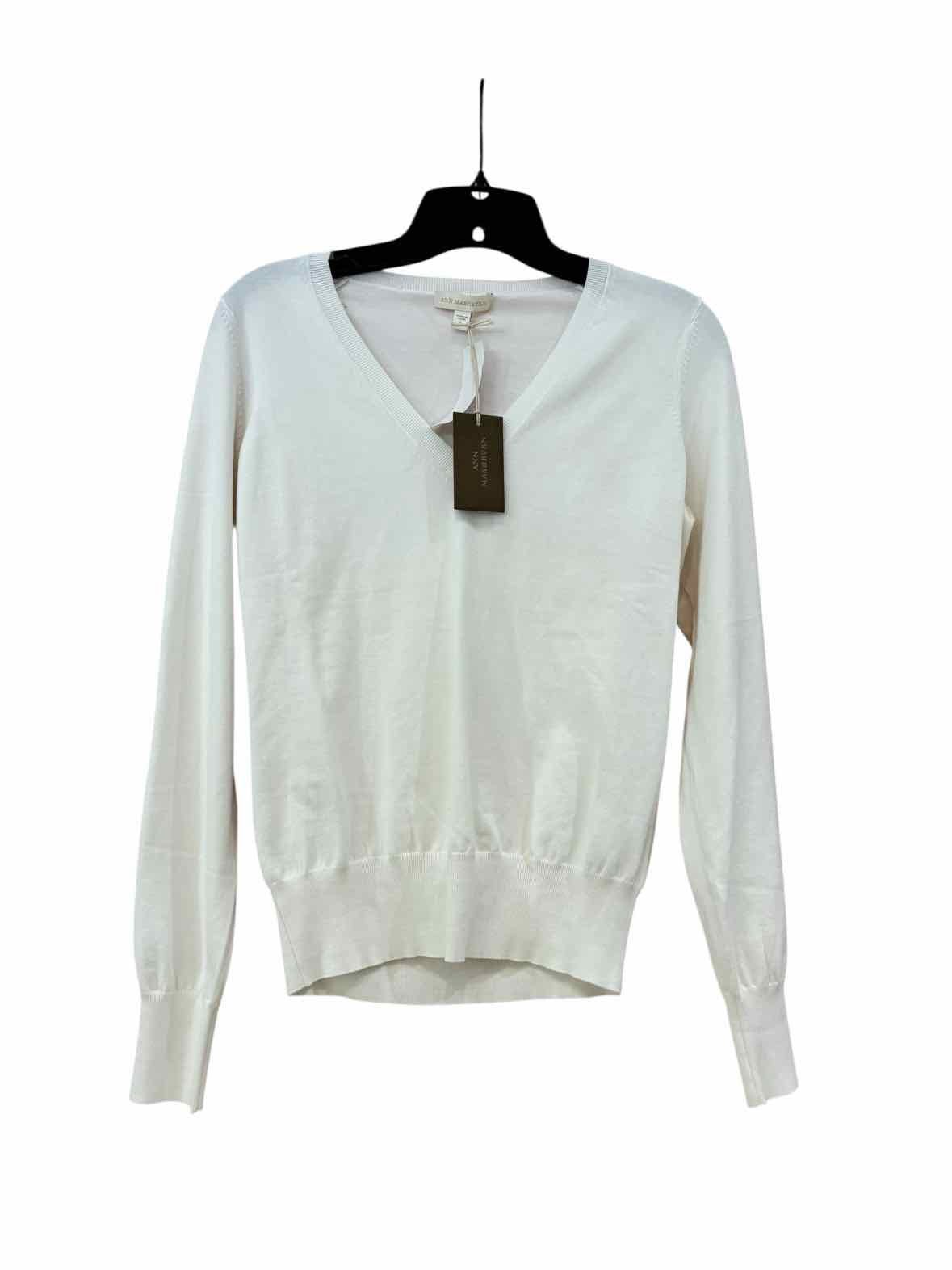 Ann Mashburn White Size S Sweater